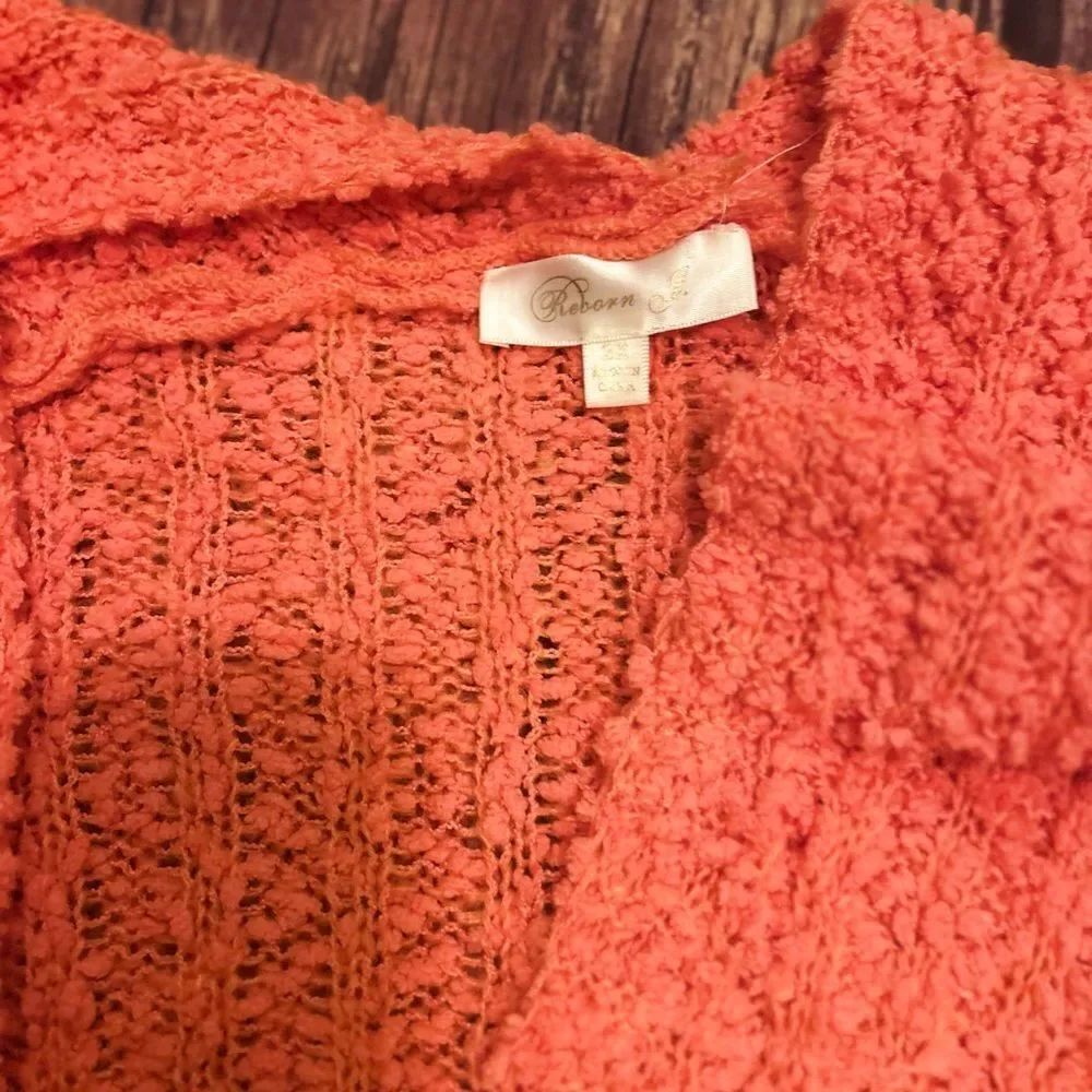 Women’s Reborn J Orange Cardigan NWOT Size 2X - Picture 2 of 4